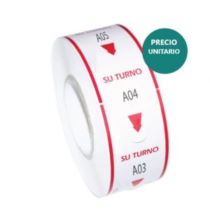 Rollos de Tickets de 02 dígitos (A00-A99)