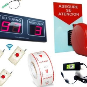 Indicadores de Turno con Pantallas Electrónicas Inalámbrico Modelo VS-TPE03I